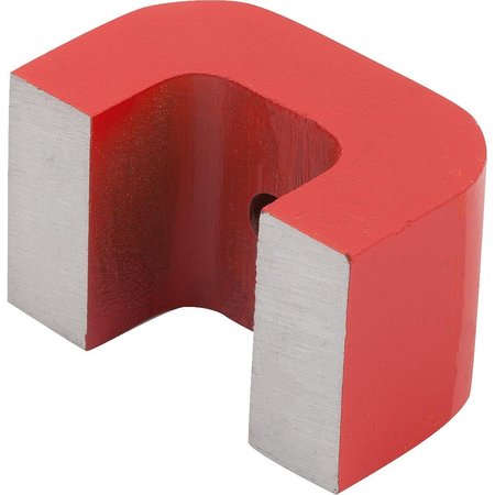 Kipp Magnet Horseshoe Magnet Size:1 H=20 Alnico, Red, Rectangular K0560.01